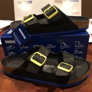 Birkenstock Arizona Hex black leather asst new